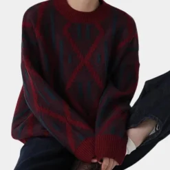 Truien & Vesten Dames*TALLIE - Moderne Gebreide Zomerse Trui voor Dames Bordeauxrood