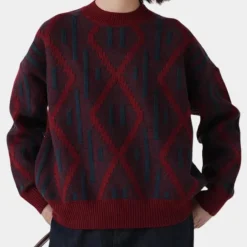 Truien & Vesten Dames*TALLIE - Moderne Gebreide Zomerse Trui voor Dames Bordeauxrood