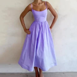 Jurken & Jumpsuits Dames*Tamara - Stijlvolle mouwloze maxi-jurk voor dames - Zomerse Elegantie