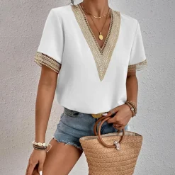 Topjes & Shirts Dames*TANJA - Elegant dames t-shirt voor de zomer