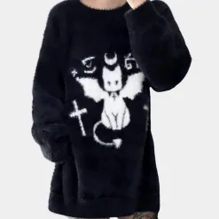 Truien & Vesten Dames*TARSHA - Trendy Trui voor Dames Zwart