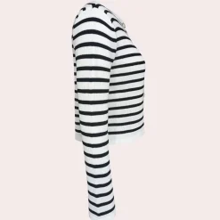 Sets Dames*Tassa - Zomerse Gestreepte Elegantie 2-Delige Set Wit