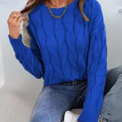 Truien & Vesten Dames*TATIANA - Luxe Trui voor Dames Blauw