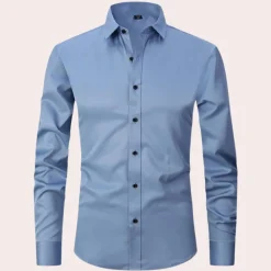 Shirts Heren*Teddy - Stretch overhemd voor heren, perfect voor de zomer