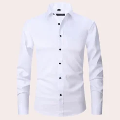 Shirts Heren*Teddy - Stretch overhemd voor heren, perfect voor de zomer