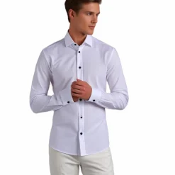 Shirts Heren*Teddy - Stretch overhemd voor heren, perfect voor de zomer