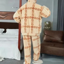 Sets Heren*TERRY - Klassieke Zomerse Pyjamaset voor Heren Geel