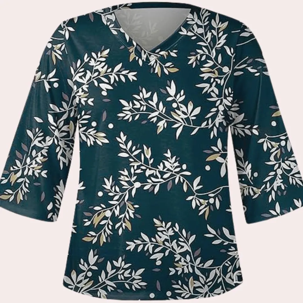 Blazers & Blouses Dames*Thais - Klassieke vintage zomerblouse voor dames Groen