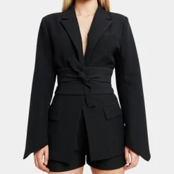 Blazers & Blouses Dames*Thalassa - Elegante zomerblazer met riem voor dames