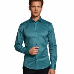 Shirts Heren*Theodore - Stretch overhemd voor heren - Zomerse Editie
