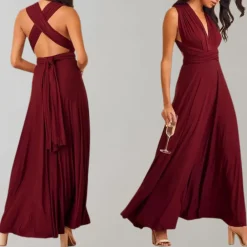 Jurken & Jumpsuits Dames*Thora - Multiway wikkeljurk voor de lente en zomer