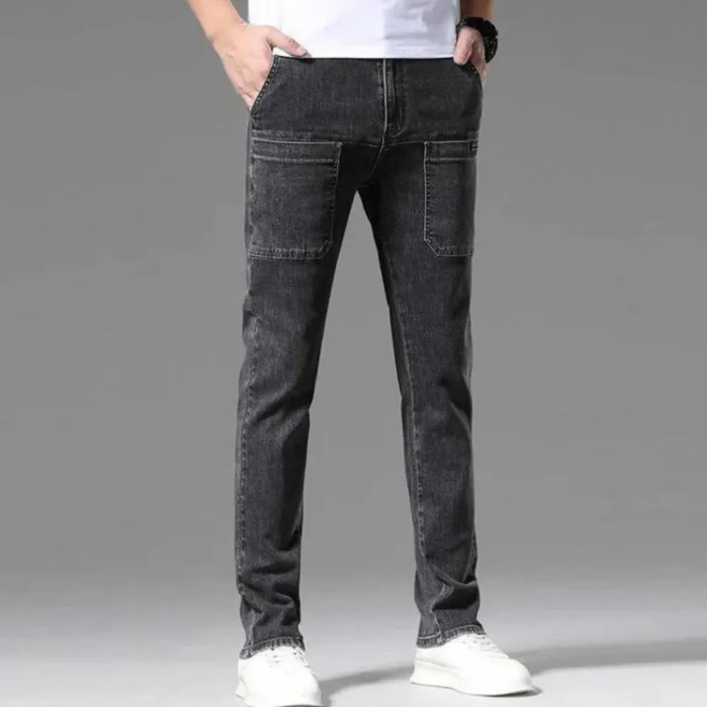 Broeken Heren*TIBOR - Multi-pocket zomerjeans voor mannen