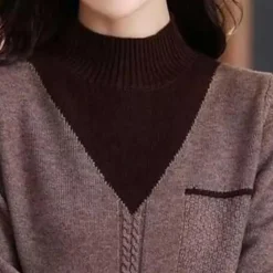 Truien & Vesten Dames*Tica - Lichte en modieuze gebreide trui voor dames, perfect voor de lente en zomer Bruin