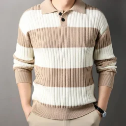 Shirts Heren*Toncse - Comfortabele gebreide polo trui voor heren - Lente/Zomer Editie