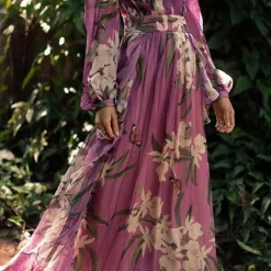 Jurken & Jumpsuits Dames*TORILL - Elegante maxi-jurk voor de zomer Paars