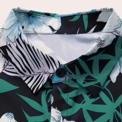 Sets Heren*Travis - Gebloemde tweedelige zomerkleding voor heren - Perfect voor de lente en zomer Veelkleurig