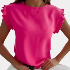 Topjes & Shirts Dames*Trendy damesblouse voor de zomer