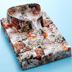 Shirts Heren*Trendy gebloemd zomer overhemd voor heren