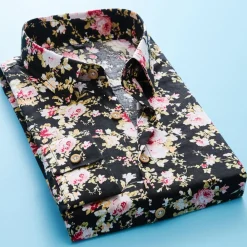 Shirts Heren*Trendy gebloemd zomer overhemd voor heren