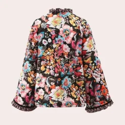 Jassen Dames*Trendy gebloemde damesjas voor de zomer Veelkleurig