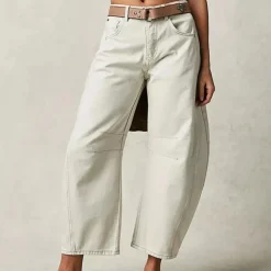 Broeken & Rokken Dames*Trendy wijde zomerjeans voor dames