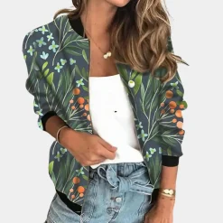 Jassen Dames*Trendy zomerjas met opdruk voor dames