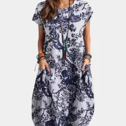 Jurken & Jumpsuits Dames*Trendy zomerse midi-jurk voor dames