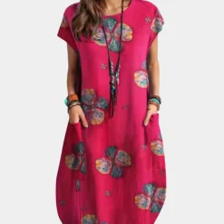 Jurken & Jumpsuits Dames*Trendy zomerse midi-jurk voor dames