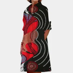 Jurken & Jumpsuits Dames*Trendy zomerse midi-jurk voor dames met print