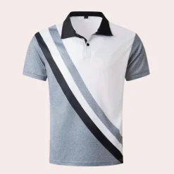 Shirts Heren*Trendy zomerse poloshirt voor heren Grijs