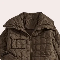 Jassen Dames*TRICIA - Casual Winter Pufferjas voor Dames Bruin