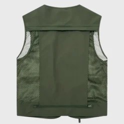 Jassen Heren*Troels - Ademend cargo herenvest met meerdere zakken voor de zomer