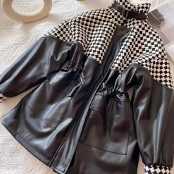 Jassen Dames*Tunde - Luxe pluche damesjack Zwart