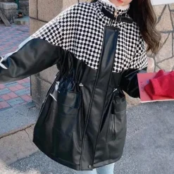 Jassen Dames*Tunde - Luxe pluche damesjack Zwart