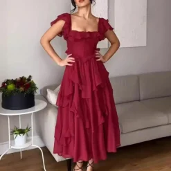 Jurken & Jumpsuits Dames*Ula - Elegante Zomerjurk met Laagjes voor Dames