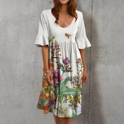 Jurken & Jumpsuits Dames*ULLA - Stijlvolle casual zomerjurk