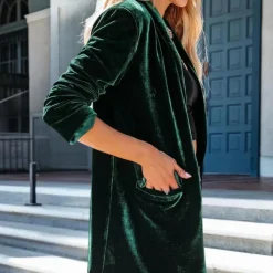 Jassen Dames*UNDINE - Modieuze Fluwelen Zomerjas voor Dames