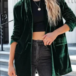 Jassen Dames*UNDINE - Modieuze Fluwelen Zomerjas voor Dames