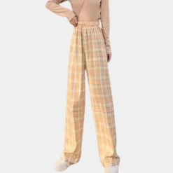 Broeken & Rokken Dames*Valeria - Moderne geruite damesbroek voor de zomer