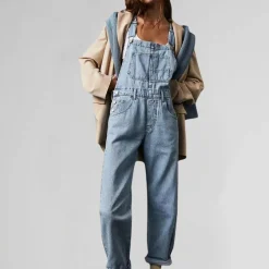 Jurken & Jumpsuits Dames*Valeria - Trendy denim zomeroverall voor dames