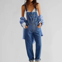 Jurken & Jumpsuits Dames*Valeria - Trendy denim zomeroverall voor dames