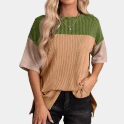 Topjes & Shirts Dames*Vanna - Casual Los Fit Zomert-shirt voor Vrouwen