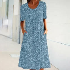 Jurken & Jumpsuits Dames*VEGA - Zomerse casual bloemenjurk