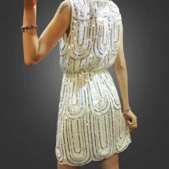 Jurken & Jumpsuits Dames*Veronica - Glamoureuze pailletten zomer mini jurk voor dames