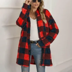 Truien & Vesten Dames*VIALI - Comfortabele geruite zomerjas