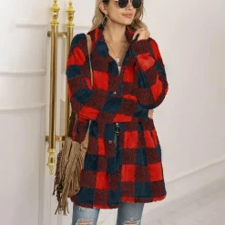 Truien & Vesten Dames*VIALI - Comfortabele geruite zomerjas