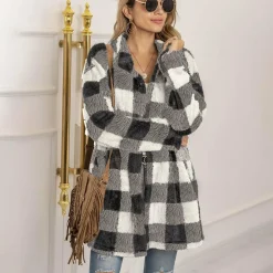 Truien & Vesten Dames*VIALI - Comfortabele geruite zomerjas