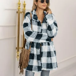 Truien & Vesten Dames*VIALI - Comfortabele geruite zomerjas