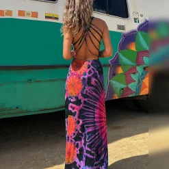 Jurken & Jumpsuits Dames*VICTOIRE - Rugloos zomerjurkje met bandjes voor de lente en zomer