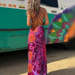 Jurken & Jumpsuits Dames*VICTOIRE - Rugloos zomerjurkje met bandjes voor de lente en zomer